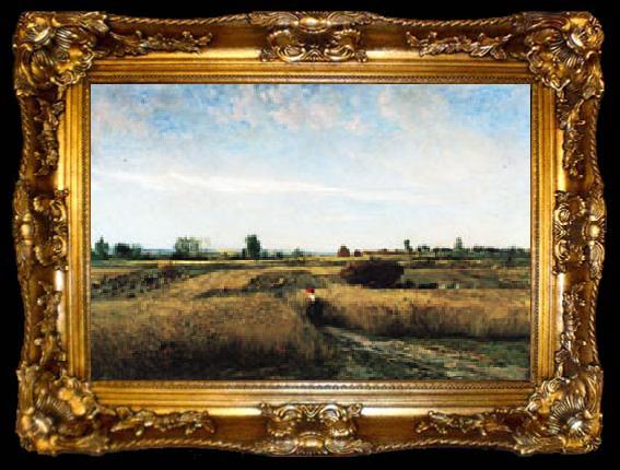 framed  Charles-Francois Daubigny Harvest, ta009-2